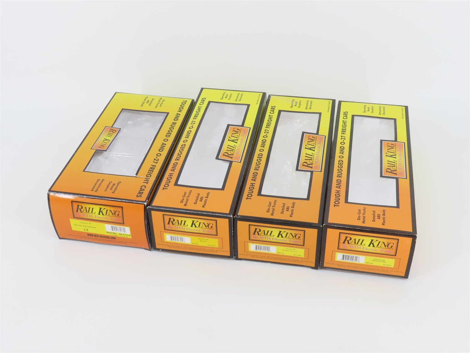 O Gauge 3-Rail MTH Rail King 30-74160 Chick-Fil-A Assorted Freight Car Set of 4