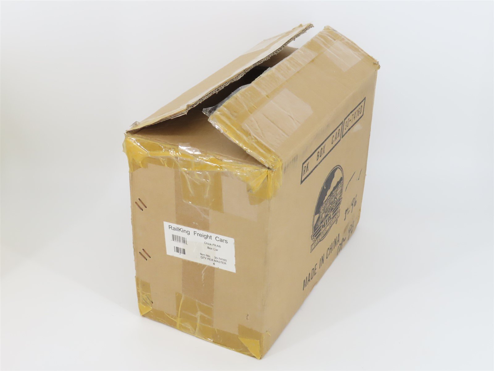 O Gauge 3-Rail MTH Rail King 30-74160 Chick-Fil-A Assorted Freight Car Set of 4