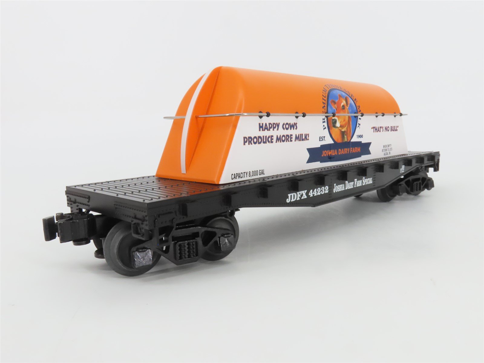 O Gauge 3-Rail Lionel 2301330 LOTS JDFX Joshua Dairy Farm Special Flat Car 44232