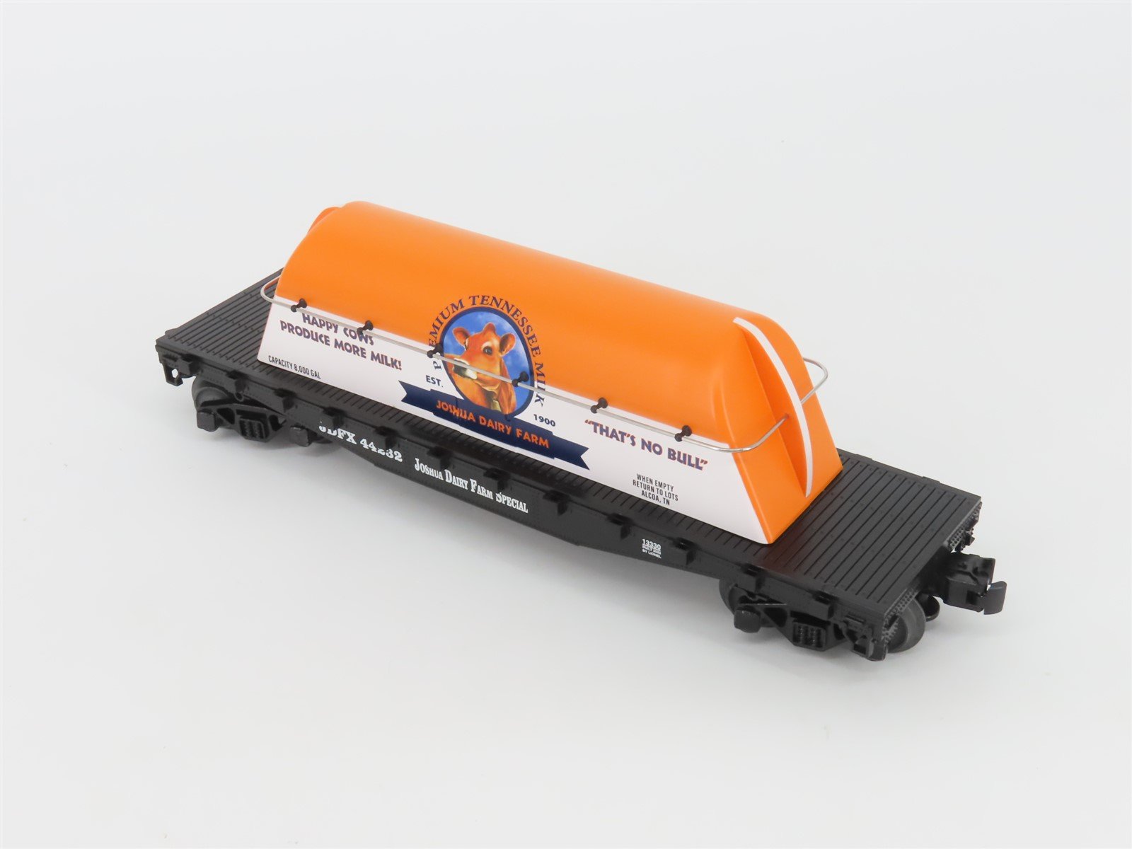 O Gauge 3-Rail Lionel 2301330 LOTS JDFX Joshua Dairy Farm Special Flat Car 44232