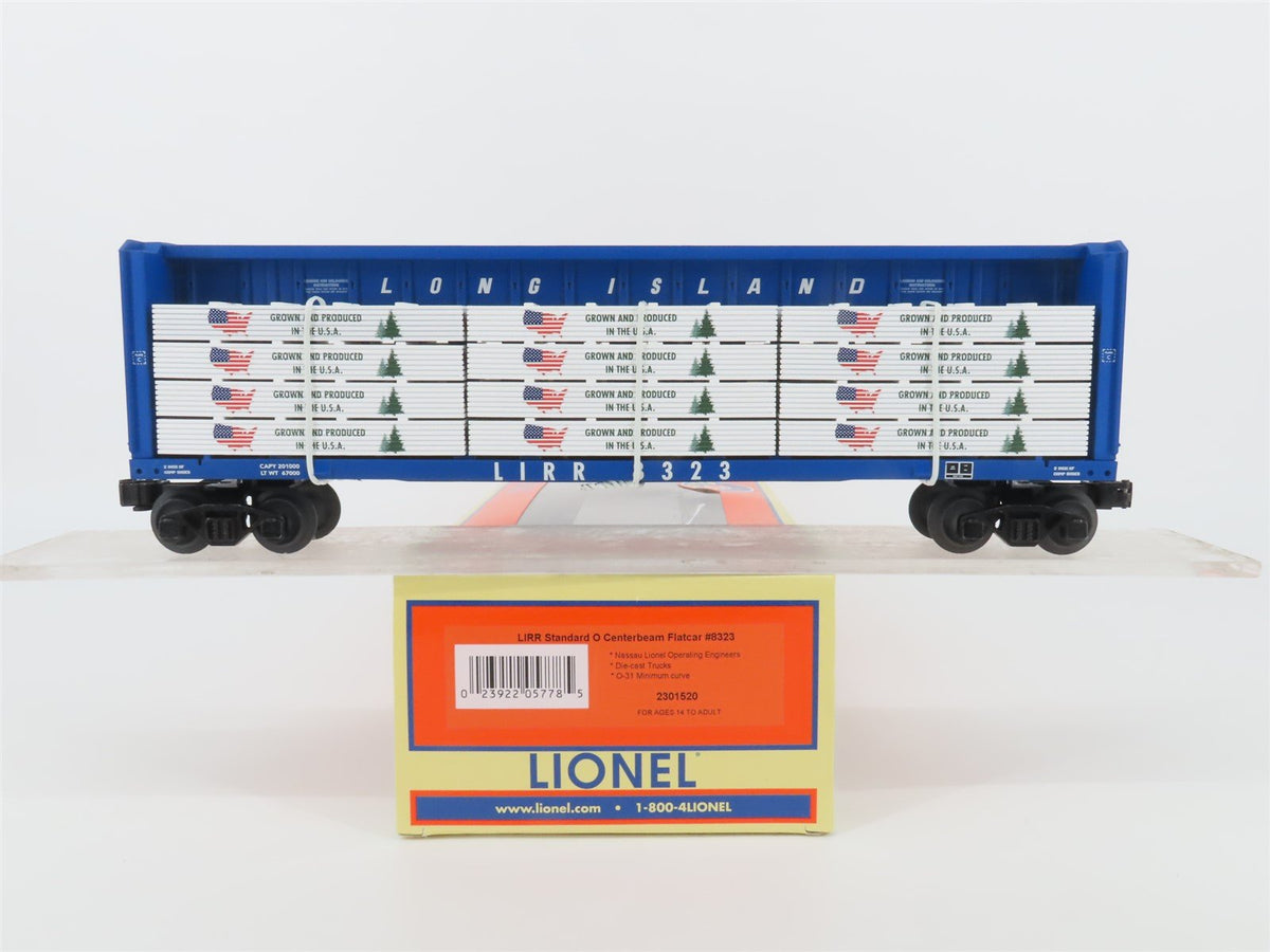 O Gauge 3-Rail Lionel 2301520 LIRR Long Island Centerbeam Flat Car #8323