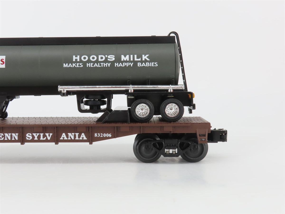 O Gauge 3-Rail Lionel 6-52392 LRRC St Louis PRR Hood&#39;s Milk TOFC Flat Car 832006