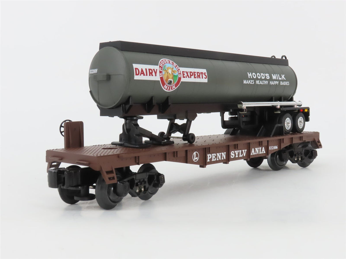 O Gauge 3-Rail Lionel 6-52392 LRRC St Louis PRR Hood&#39;s Milk TOFC Flat Car 832006