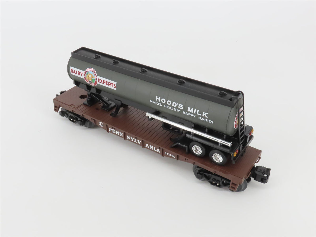 O Gauge 3-Rail Lionel 6-52392 LRRC St Louis PRR Hood&#39;s Milk TOFC Flat Car 832006