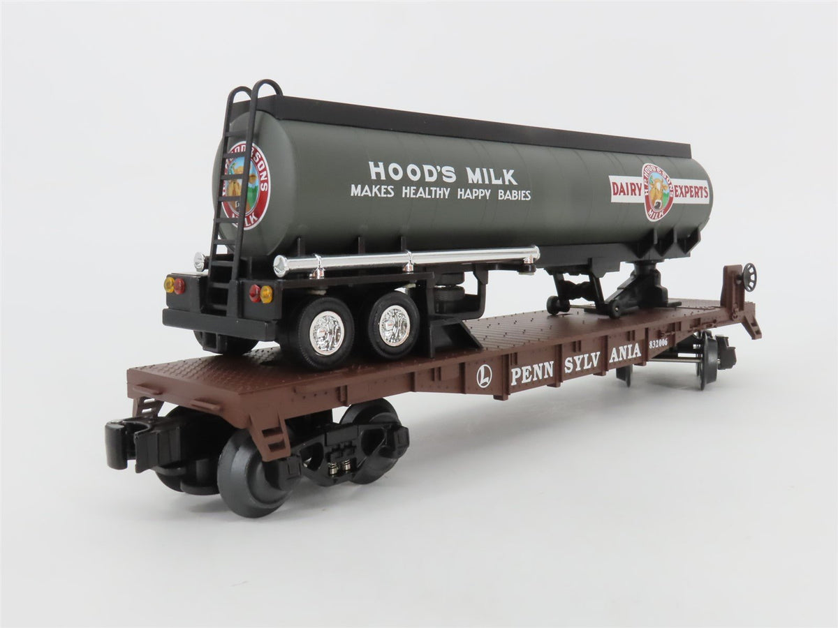 O Gauge 3-Rail Lionel 6-52392 LRRC St Louis PRR Hood&#39;s Milk TOFC Flat Car 832006