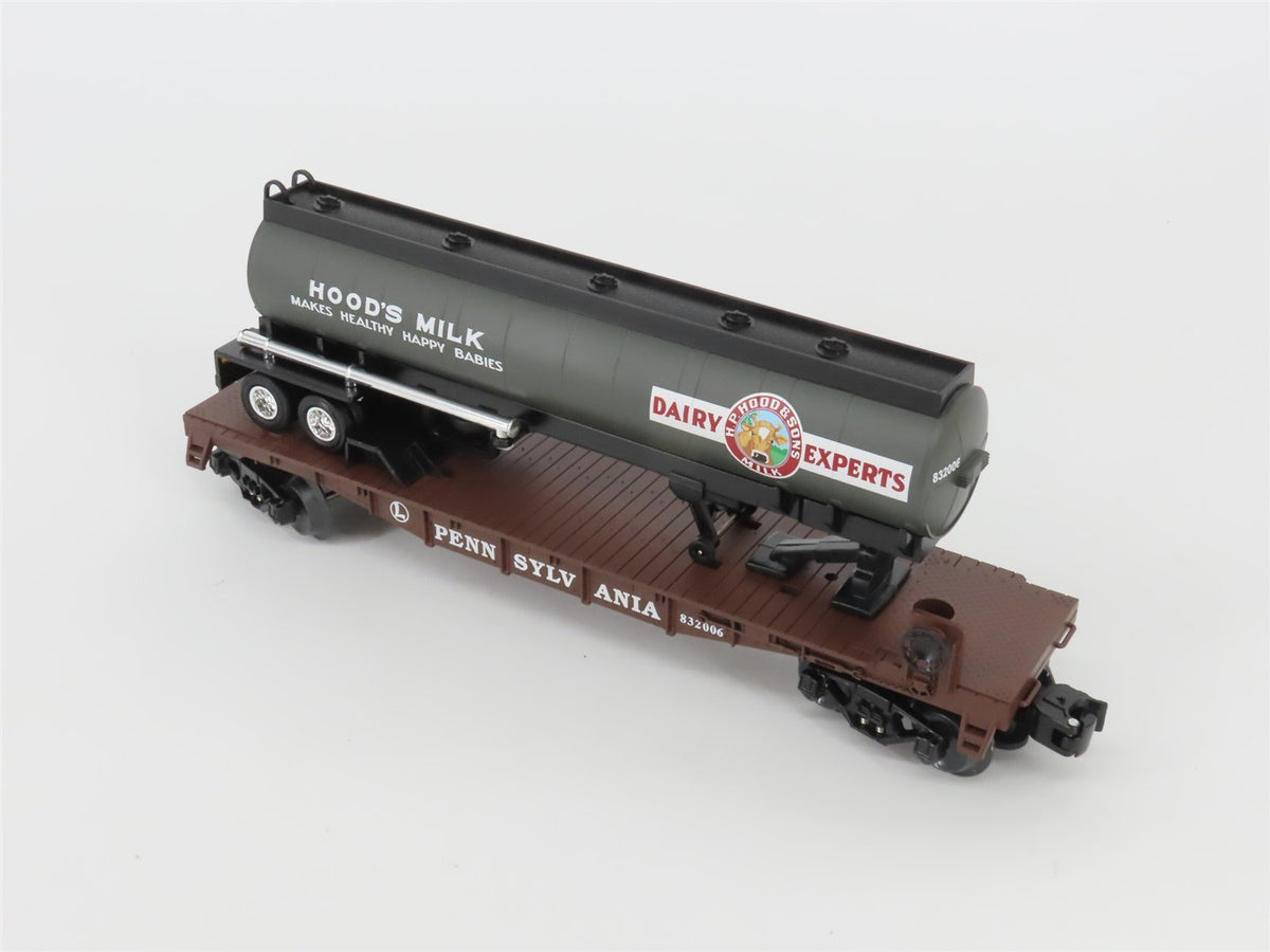 O Gauge 3-Rail Lionel 6-52392 LRRC St Louis PRR Hood&#39;s Milk TOFC Flat Car 832006