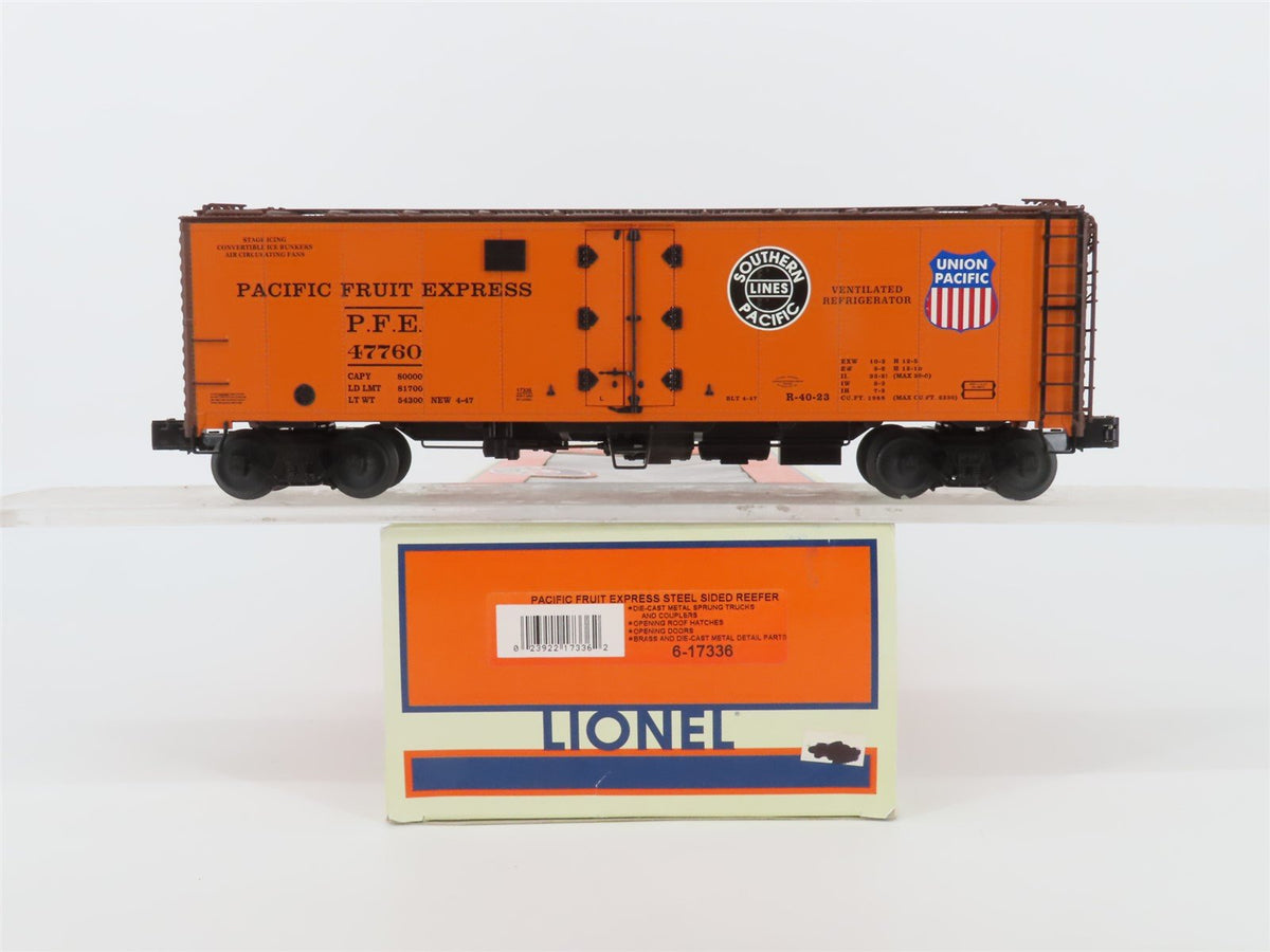 O Gauge 3-Rail Lionel 6-17336 SP UP PFE Pacific Fruit Express Reefer #47760