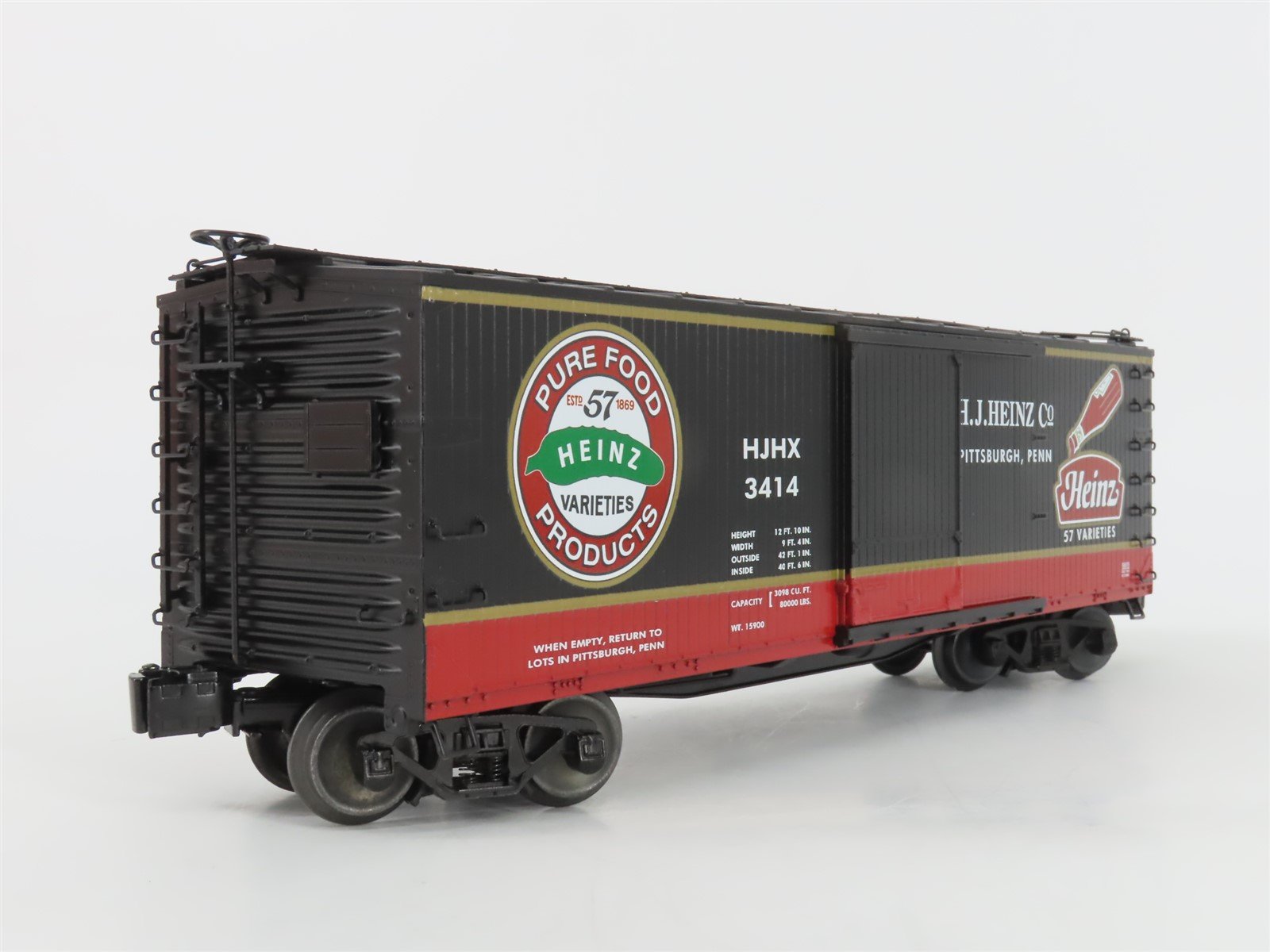 O Gauge 3-Rail Lionel 6-58575 LOTS 2014 HJHX Heinz Single Door Box Car #3414