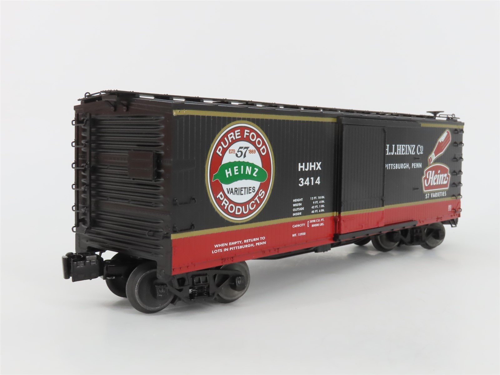 O Gauge 3-Rail Lionel 6-58575 LOTS 2014 HJHX Heinz Single Door Box Car #3414