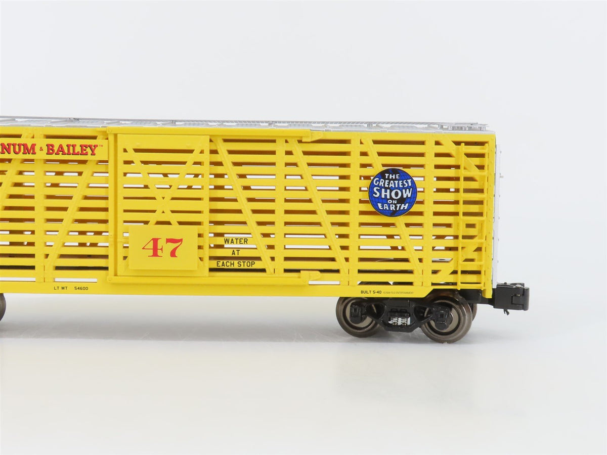 O Gauge 3-Rail K-Line 6-22248 Ringling Bros and Barnum &amp; Bailey Stock Car #47