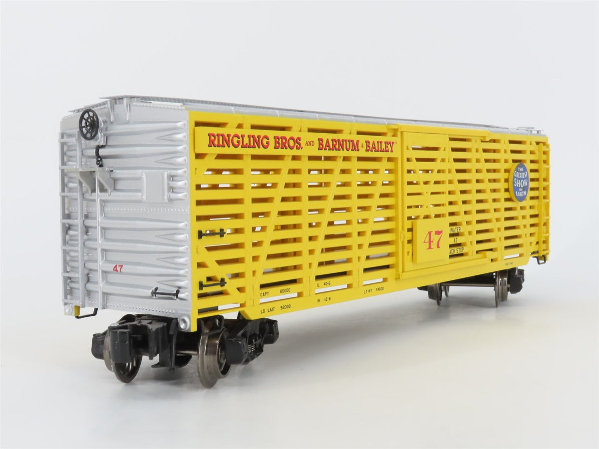 O Gauge 3-Rail K-Line 6-22248 Ringling Bros and Barnum &amp; Bailey Stock Car #47