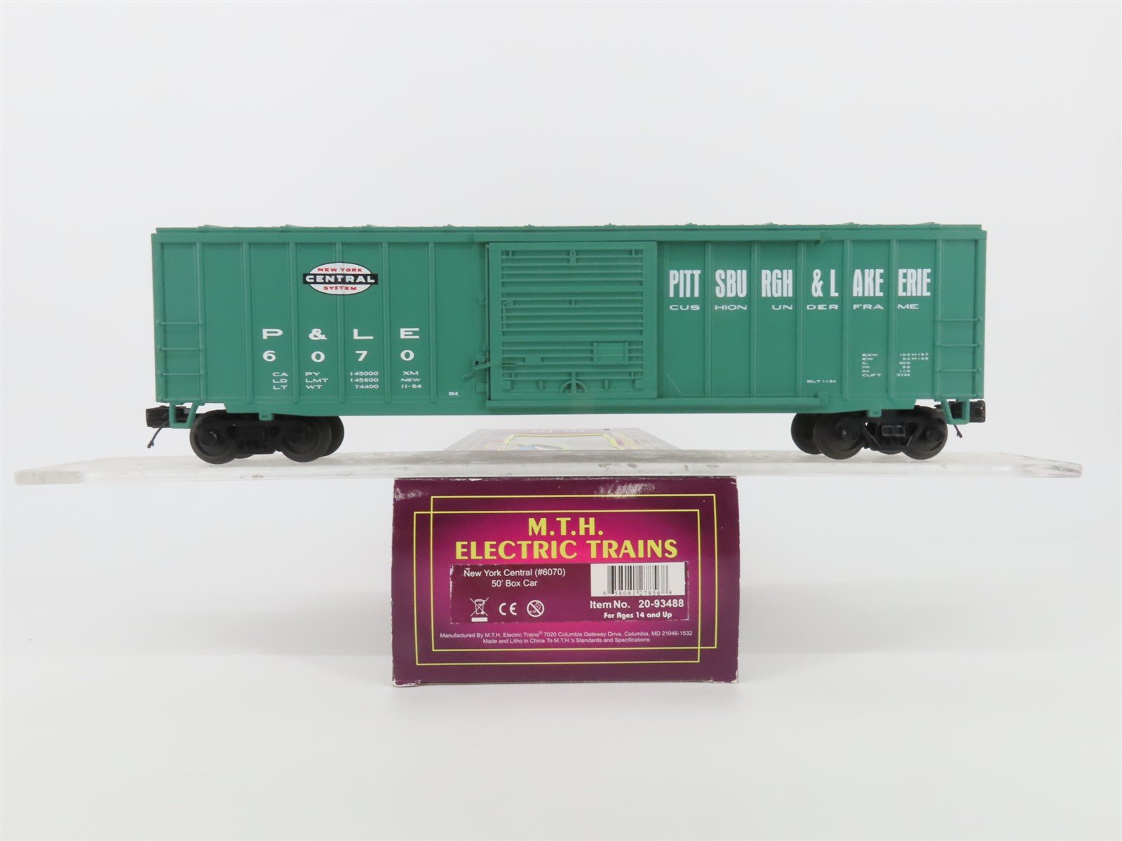 O Gauge 3-Rail MTH 20-93488 NYC P&LE New York Central Box Car #6070 w/ Graffiti