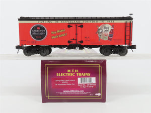 O Gauge 3-Rail MTH 20-94455 BLX Carling Black Label Indians 36' Reefer #5250