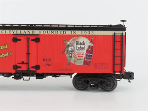 O Gauge 3-Rail MTH 20-94455 BLX Carling Black Label Indians 36' Reefer #5250