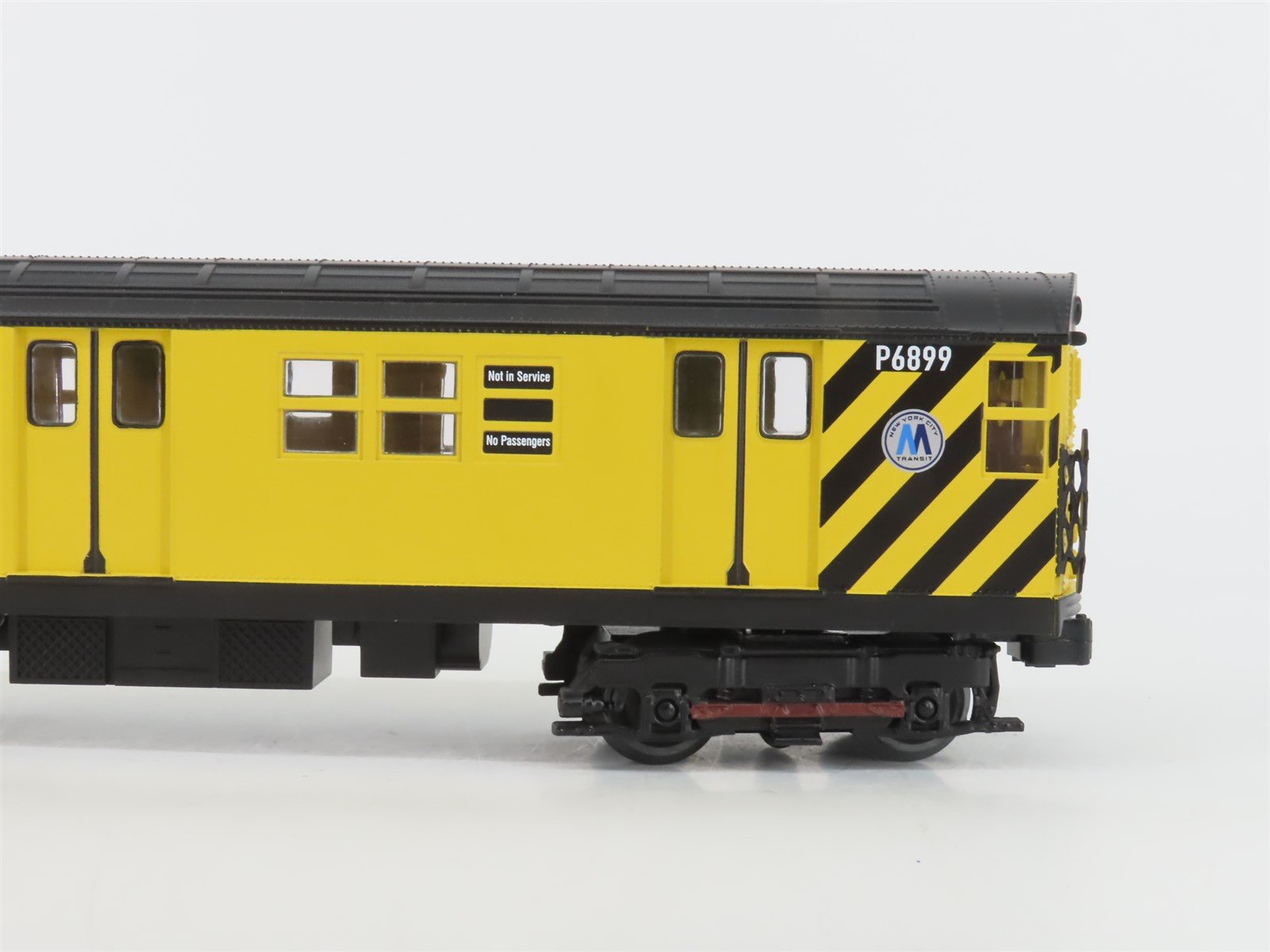 O Gauge 3-Rail MTH 20-98365 JTTX MTA Flat Car #941422 w/ Yellow R-17 Subway Car