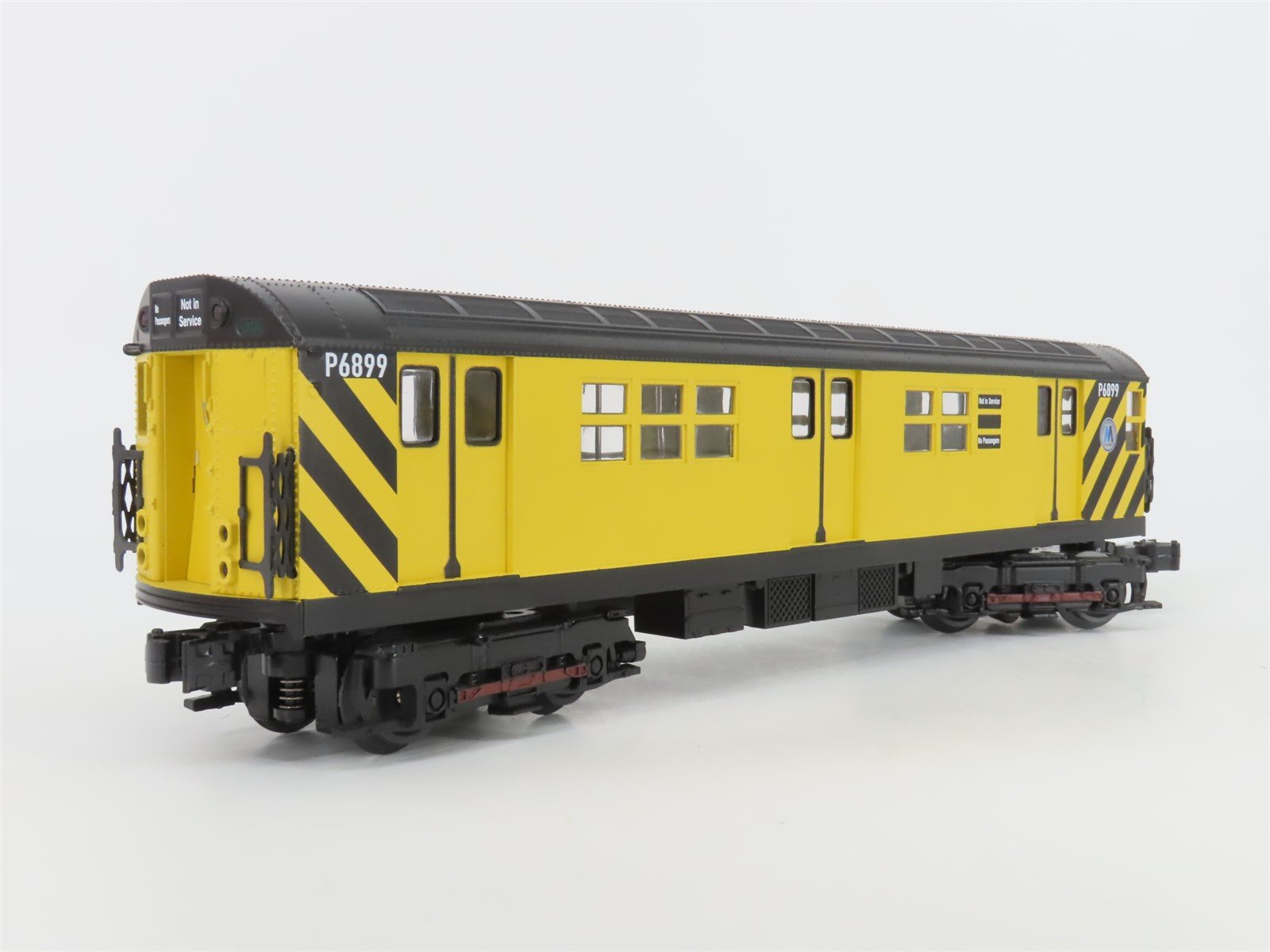 O Gauge 3-Rail MTH 20-98365 JTTX MTA Flat Car #941422 w/ Yellow R-17 Subway Car
