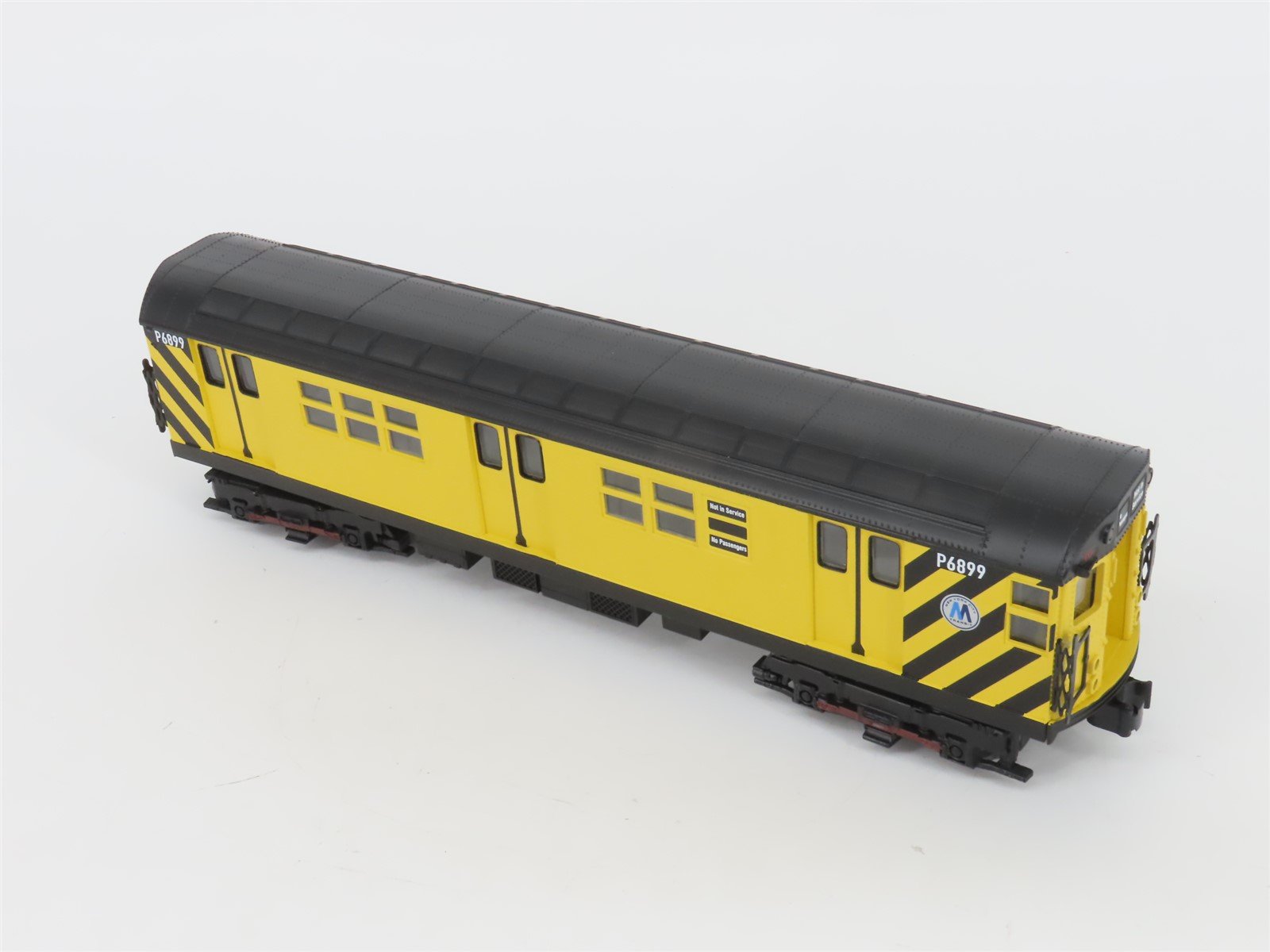 O Gauge 3-Rail MTH 20-98365 JTTX MTA Flat Car #941422 w/ Yellow R-17 Subway Car