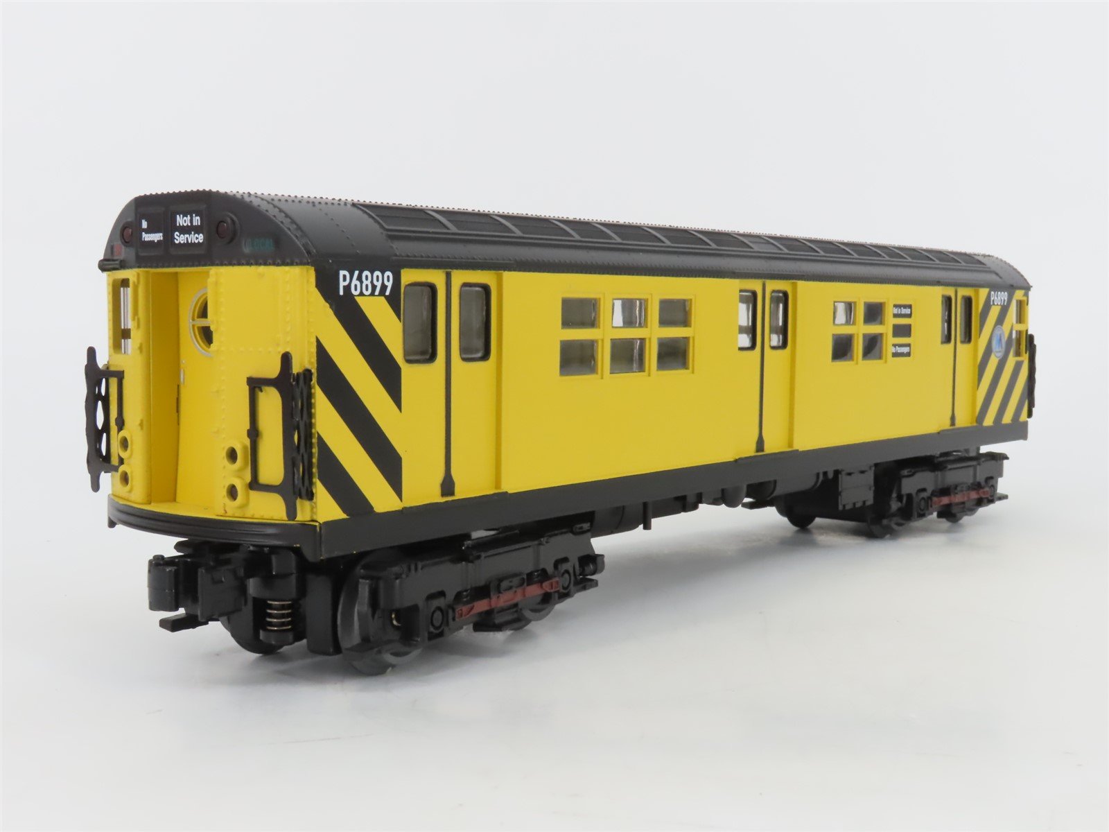 O Gauge 3-Rail MTH 20-98365 JTTX MTA Flat Car #941422 w/ Yellow R-17 Subway Car