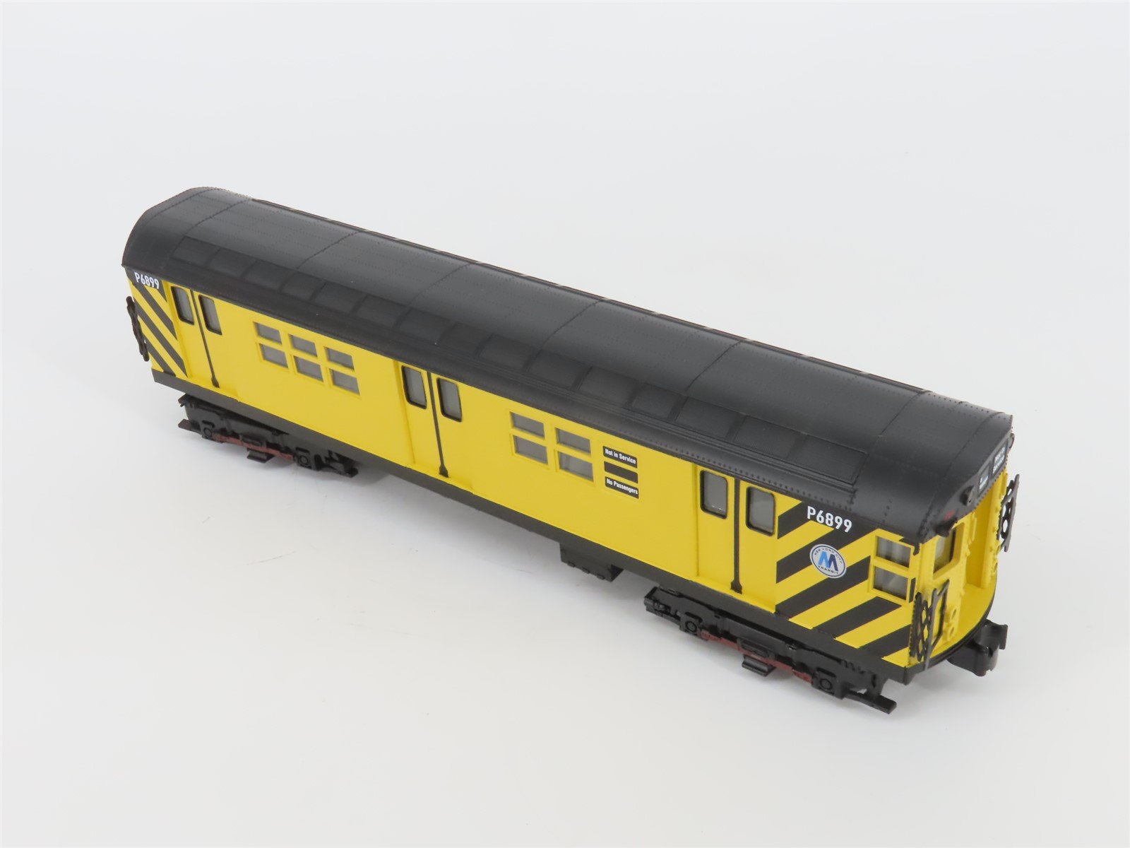 O Gauge 3-Rail MTH 20-98365 JTTX MTA Flat Car #941422 w/ Yellow R-17 Subway Car