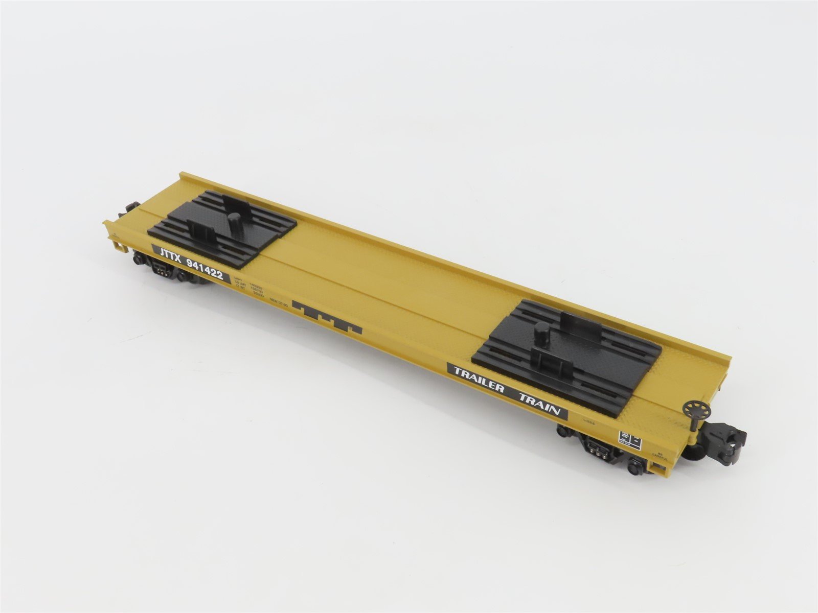 O Gauge 3-Rail MTH 20-98365 JTTX MTA Flat Car #941422 w/ Yellow R-17 Subway Car
