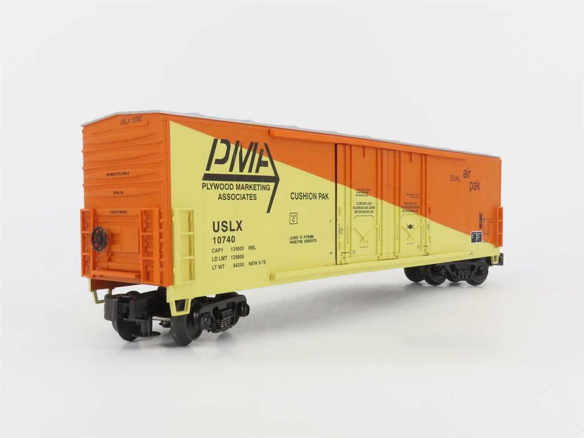 O Gauge 3-Rail MTH 20-93109 USLX PMA Plywood Marketing Associates Box Car #10740