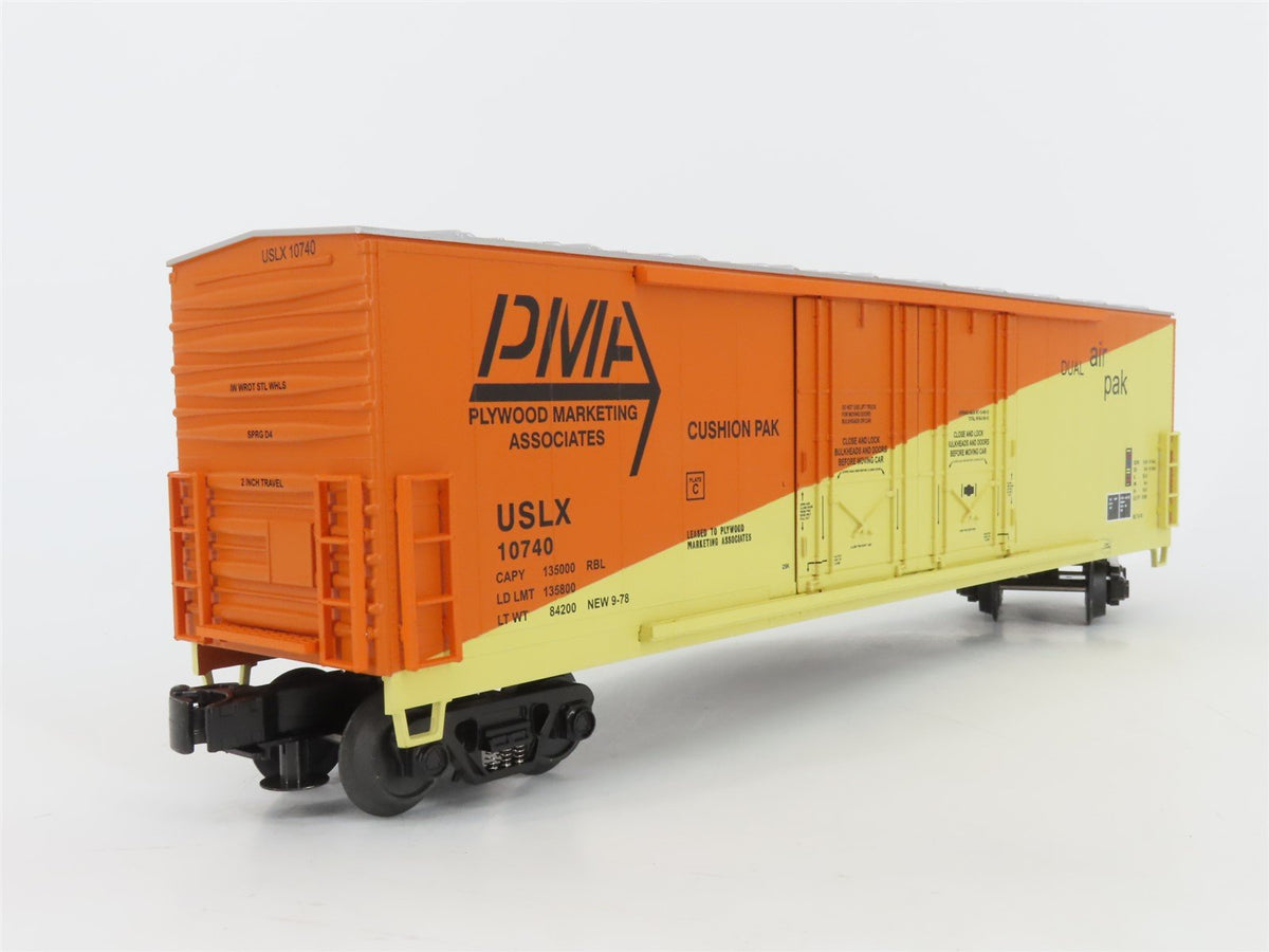 O Gauge 3-Rail MTH 20-93109 USLX PMA Plywood Marketing Associates Box Car #10740
