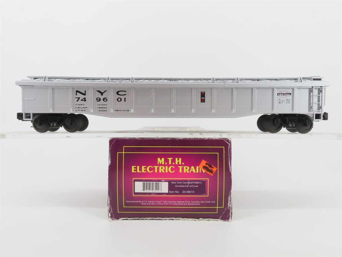 O Gauge 3-Rail MTH 20-98014 NYC New York Central Covered Gondola #749601