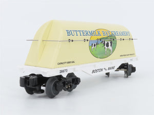 O Gauge 3-Rail Lionel 6-26673 BM Buttermilk Bay Flat Car #26673 w/ Milk Tank