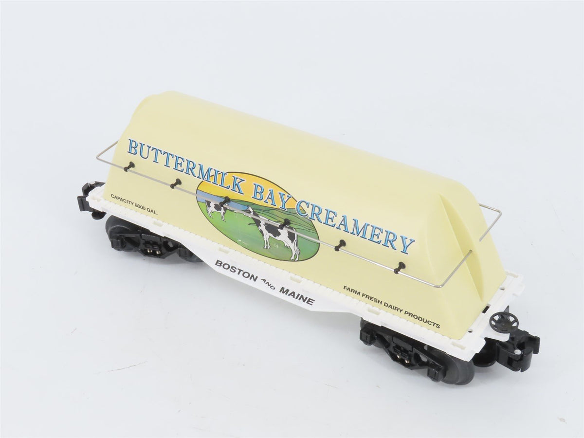 O Gauge 3-Rail Lionel 6-26673 BM Buttermilk Bay Flat Car #26673 w/ Milk Tank