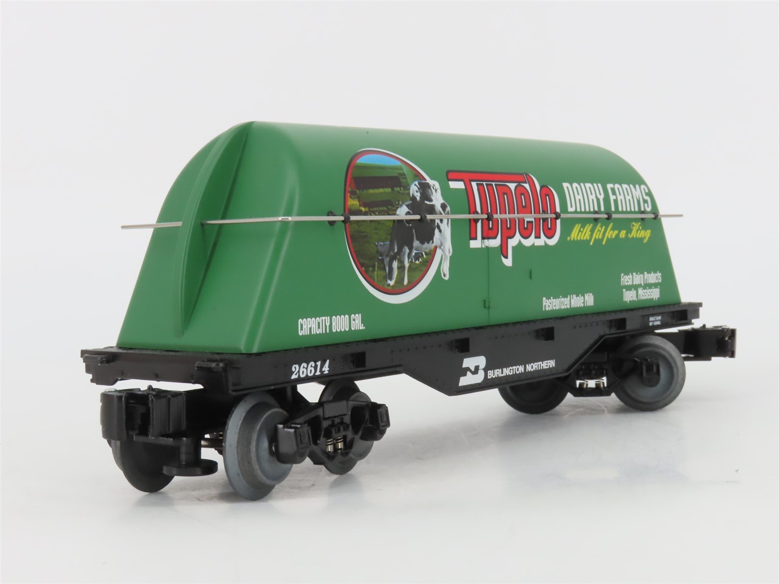O Gauge 3-Rail Lionel 6-26614 BN Burlington Northern Tupelo Milk Car #26614