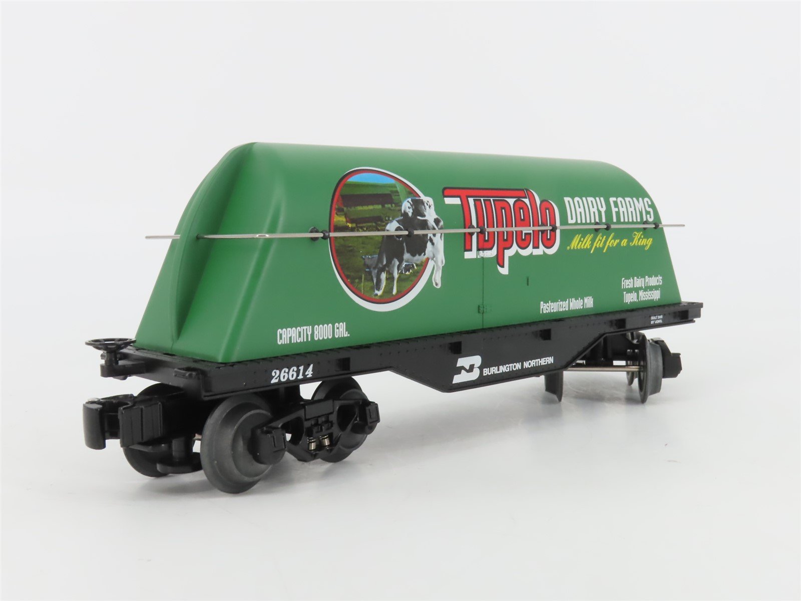 O Gauge 3-Rail Lionel 6-26614 BN Burlington Northern Tupelo Milk Car #26614