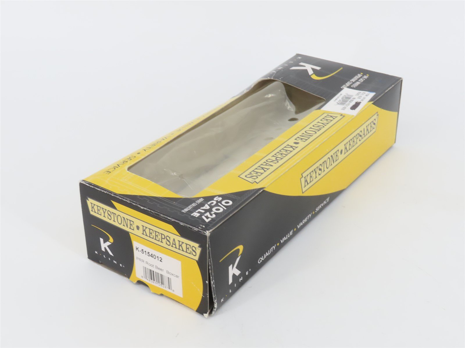 O Gauge 3-Rail K-Line K-5154012 PRR Pennsylvania Root Beer Box Car #6034