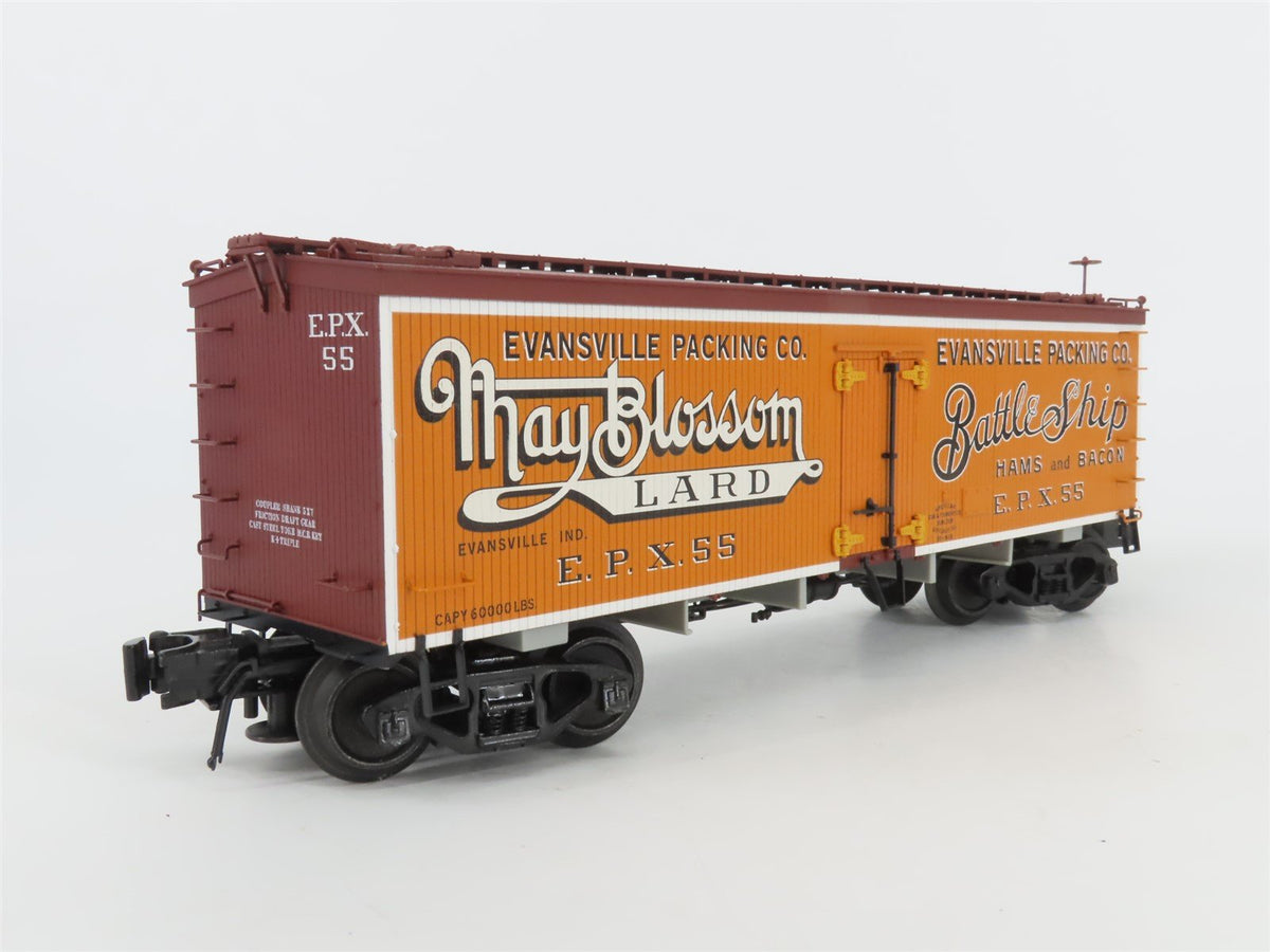 O Gauge 3-Rail Atlas 9032-2 EPX Evansville Packing 36&#39; Woodside Reefer #55