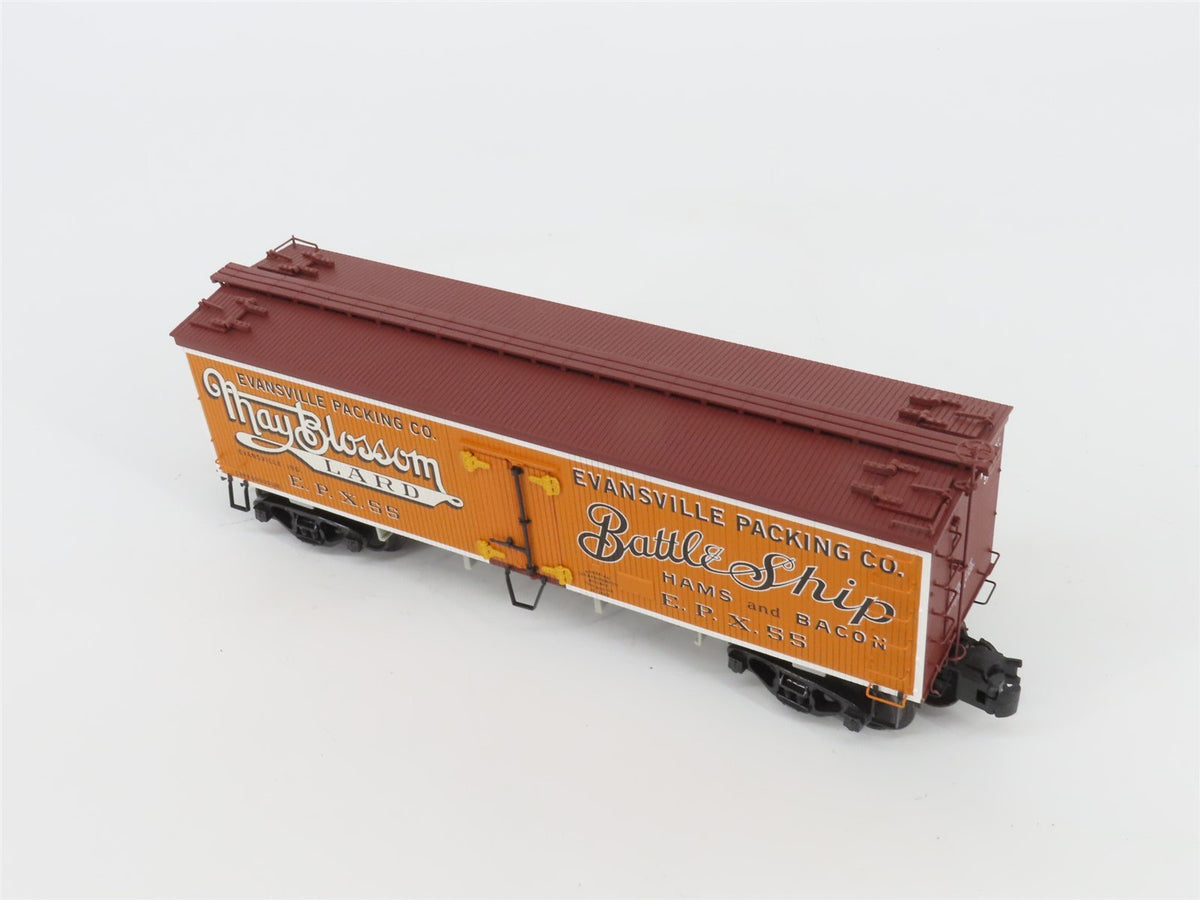 O Gauge 3-Rail Atlas 9032-2 EPX Evansville Packing 36&#39; Woodside Reefer #55