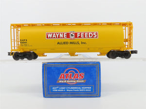 O Gauge 3-Rail Atlas 6305-4 SHPX Wayne Feeds 3-Bay Cylindrical Hopper #62241