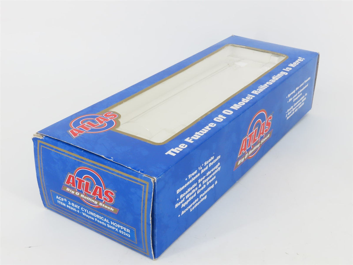 O Gauge 3-Rail Atlas 6305-4 SHPX Wayne Feeds 3-Bay Cylindrical Hopper #62241