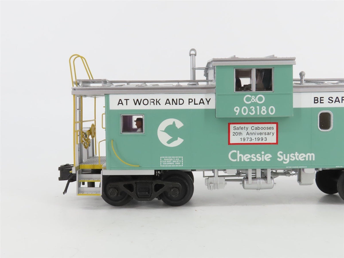 O Gauge 3-Rail Atlas 6627 C&amp;O Chessie System Extended Vision Caboose #903180