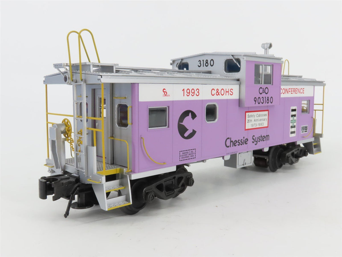 O Gauge 3-Rail Atlas 6627 C&amp;O Chessie System Extended Vision Caboose #903180