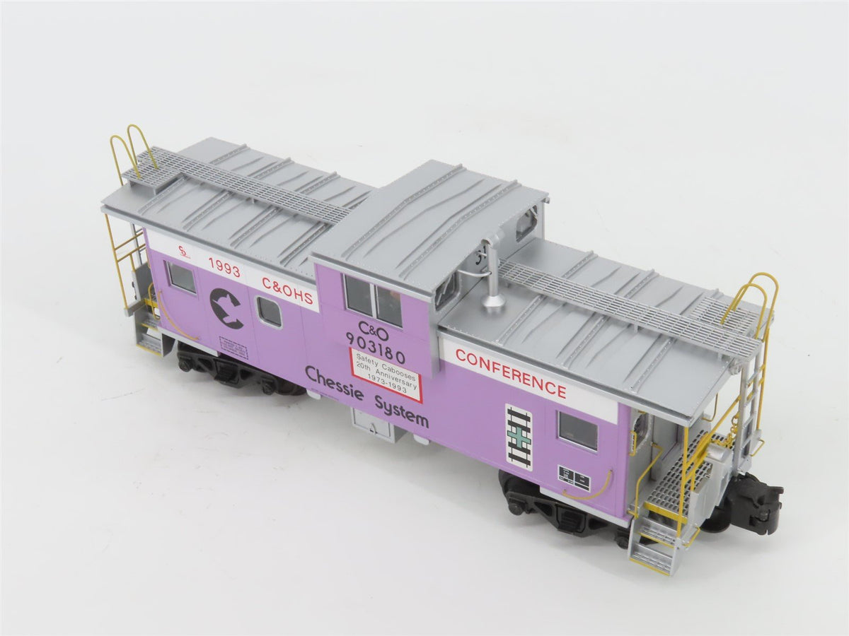 O Gauge 3-Rail Atlas 6627 C&amp;O Chessie System Extended Vision Caboose #903180