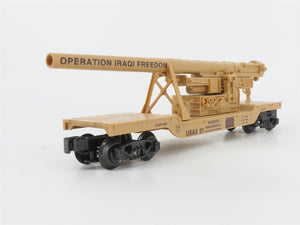 O Gauge 3-Rail K-Line K662-8020 USAX Operation Iraqi Freedom Cannon Flat Car 51