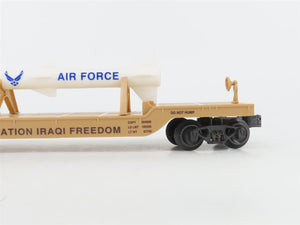 O Gauge 3-Rail K-Line K662-8021 USAF Operating Iraqi Freedom Missile Carrier