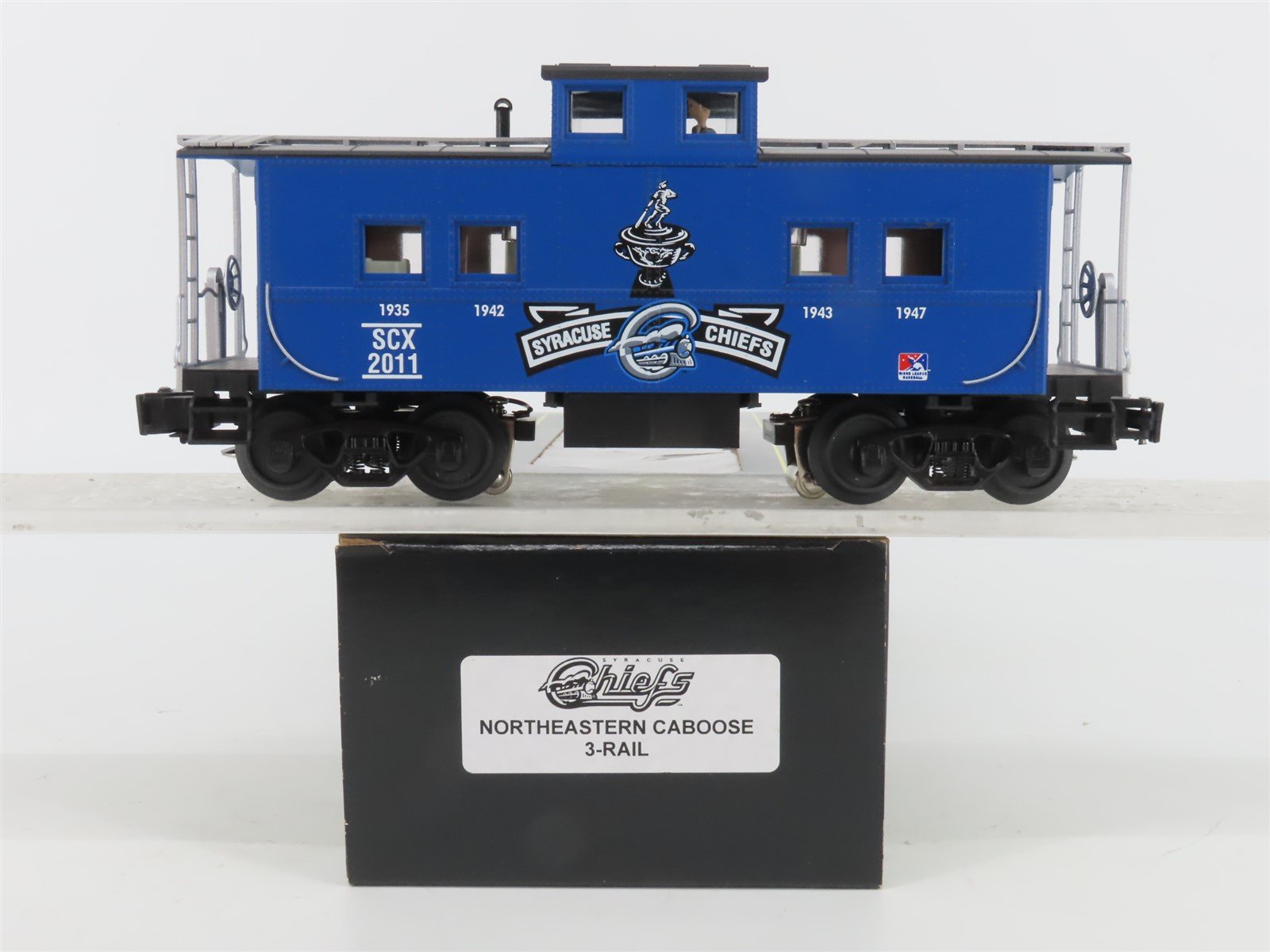 O Gauge 3-Rail Weaver Ultra Line SCX Syracuse Chiefs Northeastern Caboose #2011