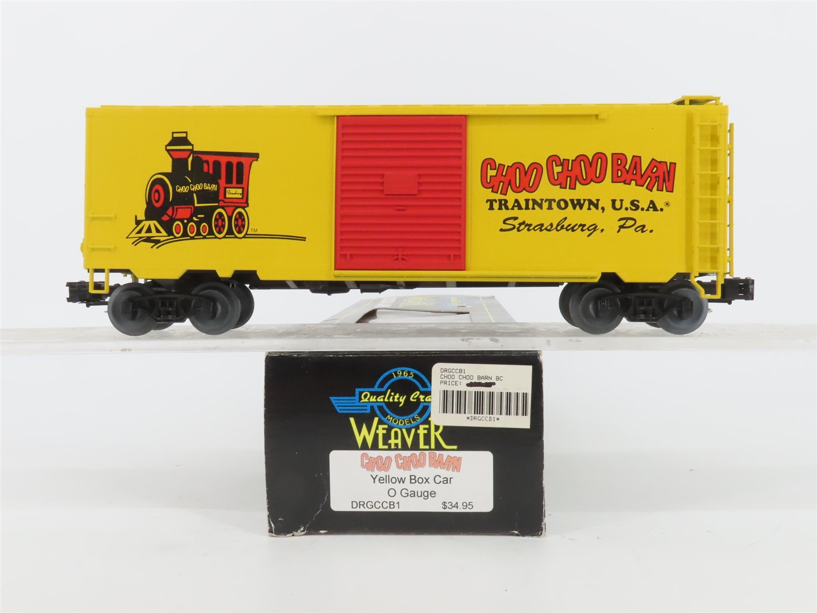 O Gauge 3-Rail Weaver Ultra Line DRGCCB1 Choo Choo Barn Single Door Box Car
