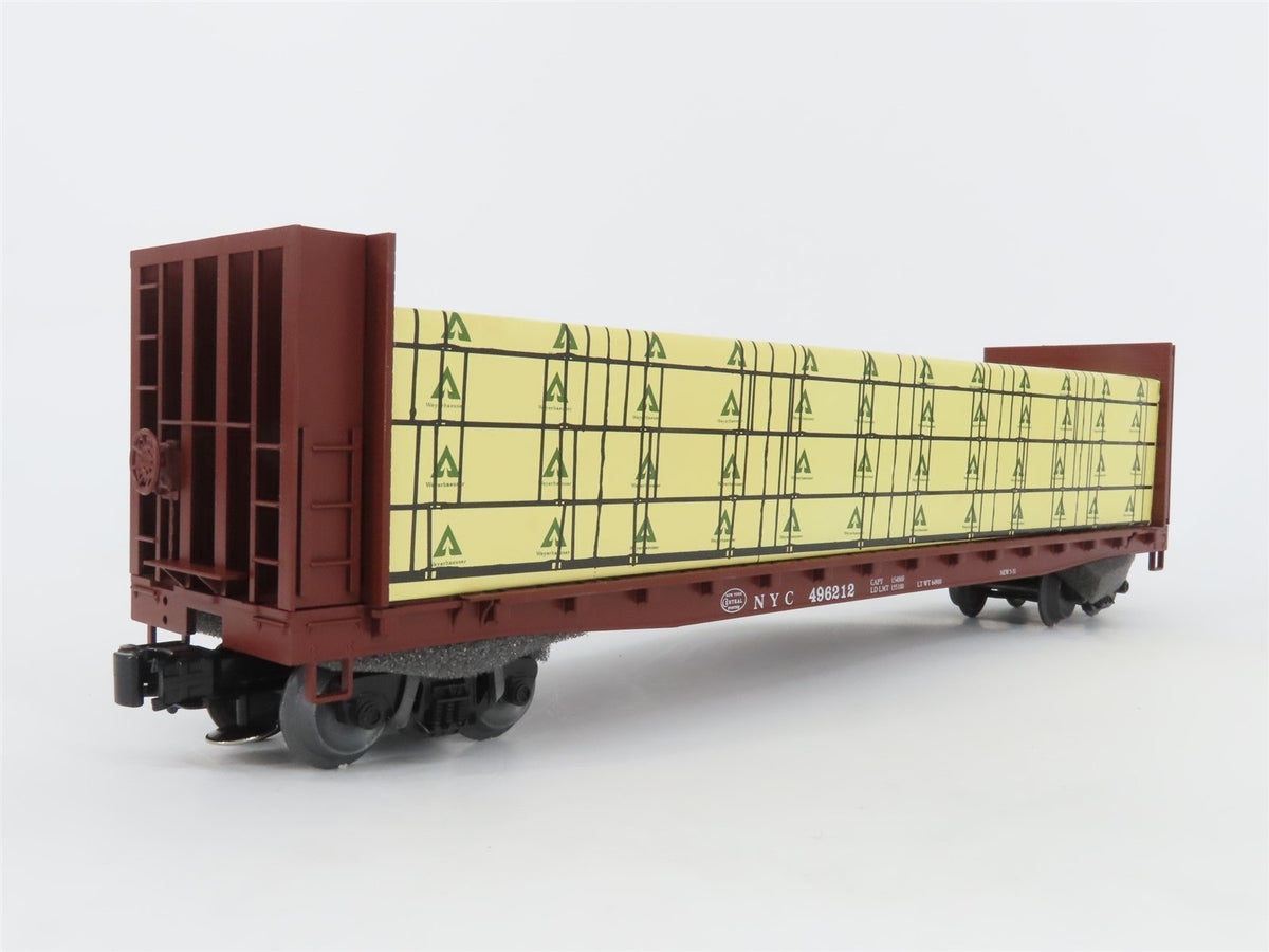 O Gauge 3-Rail Weaver Ultra Line U2717 NYC New York Central Flat Car #496212