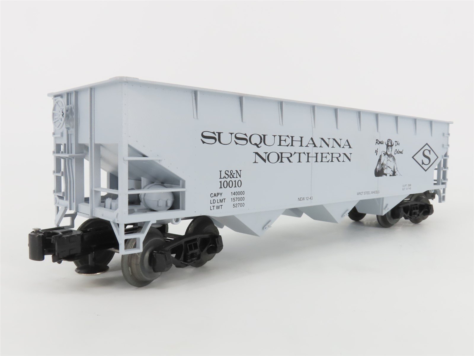 O Gauge 3-Rail Weaver Ultra Line LS&N Susquehanna Northern 3-Bay Hopper #10010