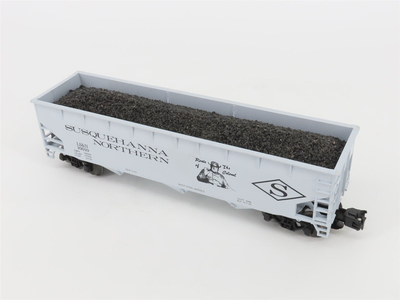 O Gauge 3-Rail Weaver Ultra Line LS&N Susquehanna Northern 3-Bay Hopper #10010