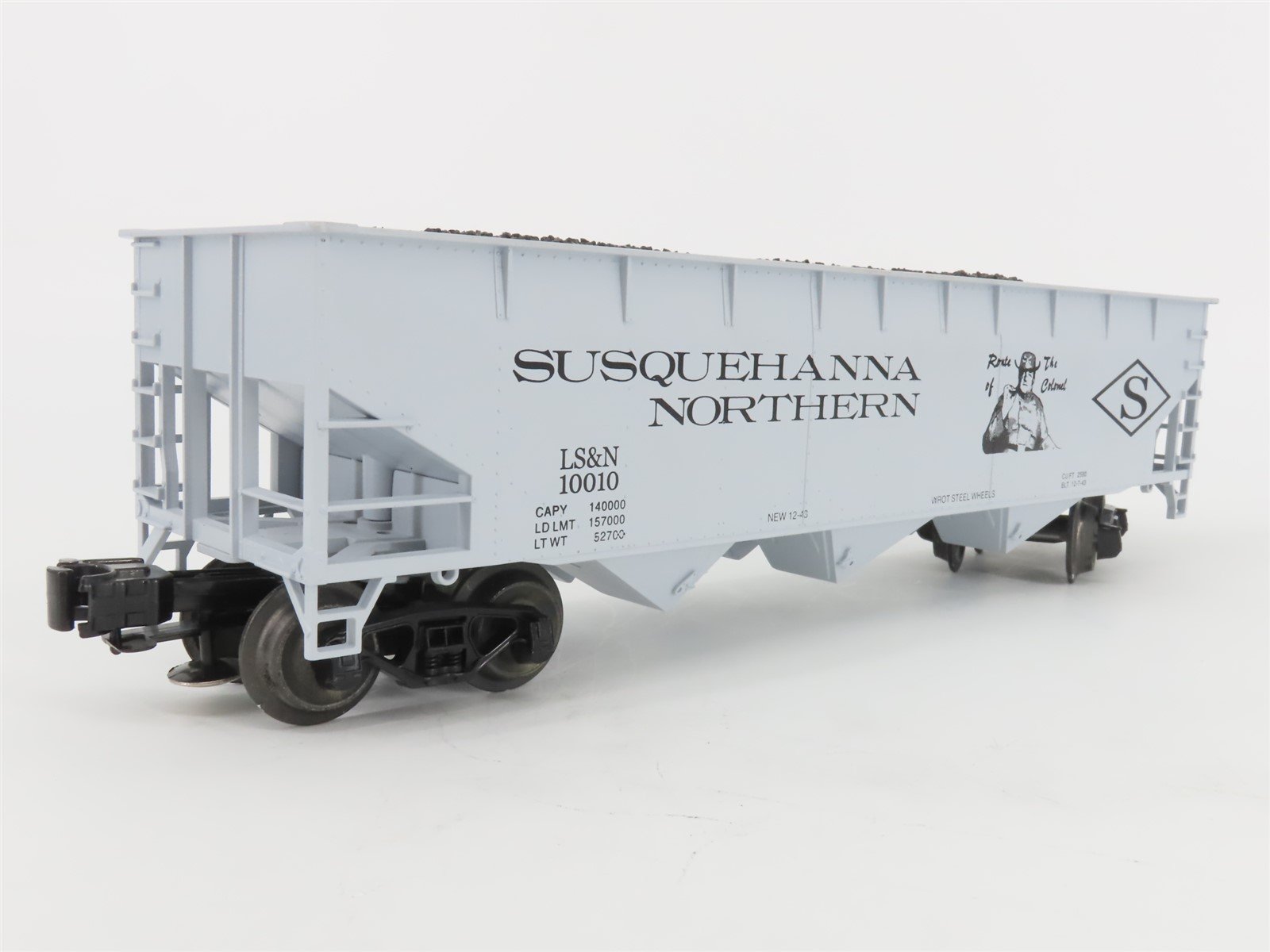 O Gauge 3-Rail Weaver Ultra Line LS&N Susquehanna Northern 3-Bay Hopper #10010