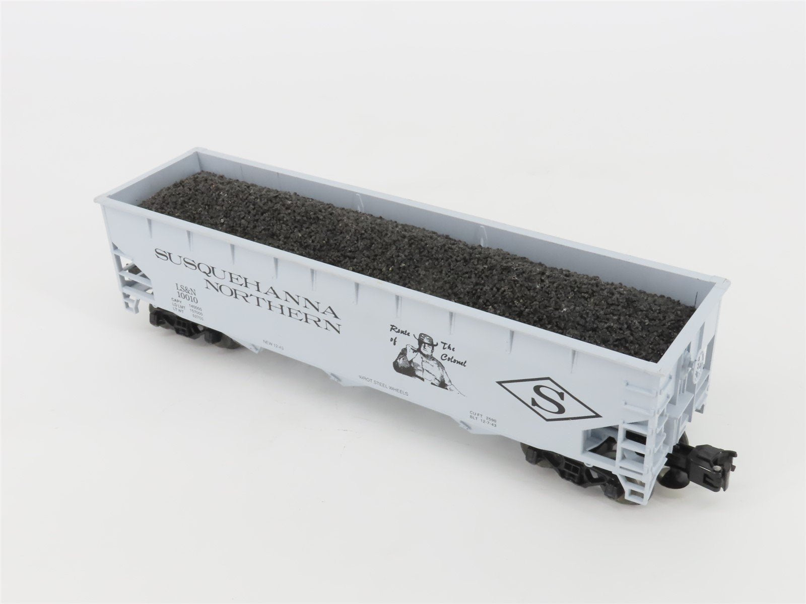 O Gauge 3-Rail Weaver Ultra Line LS&N Susquehanna Northern 3-Bay Hopper #10010