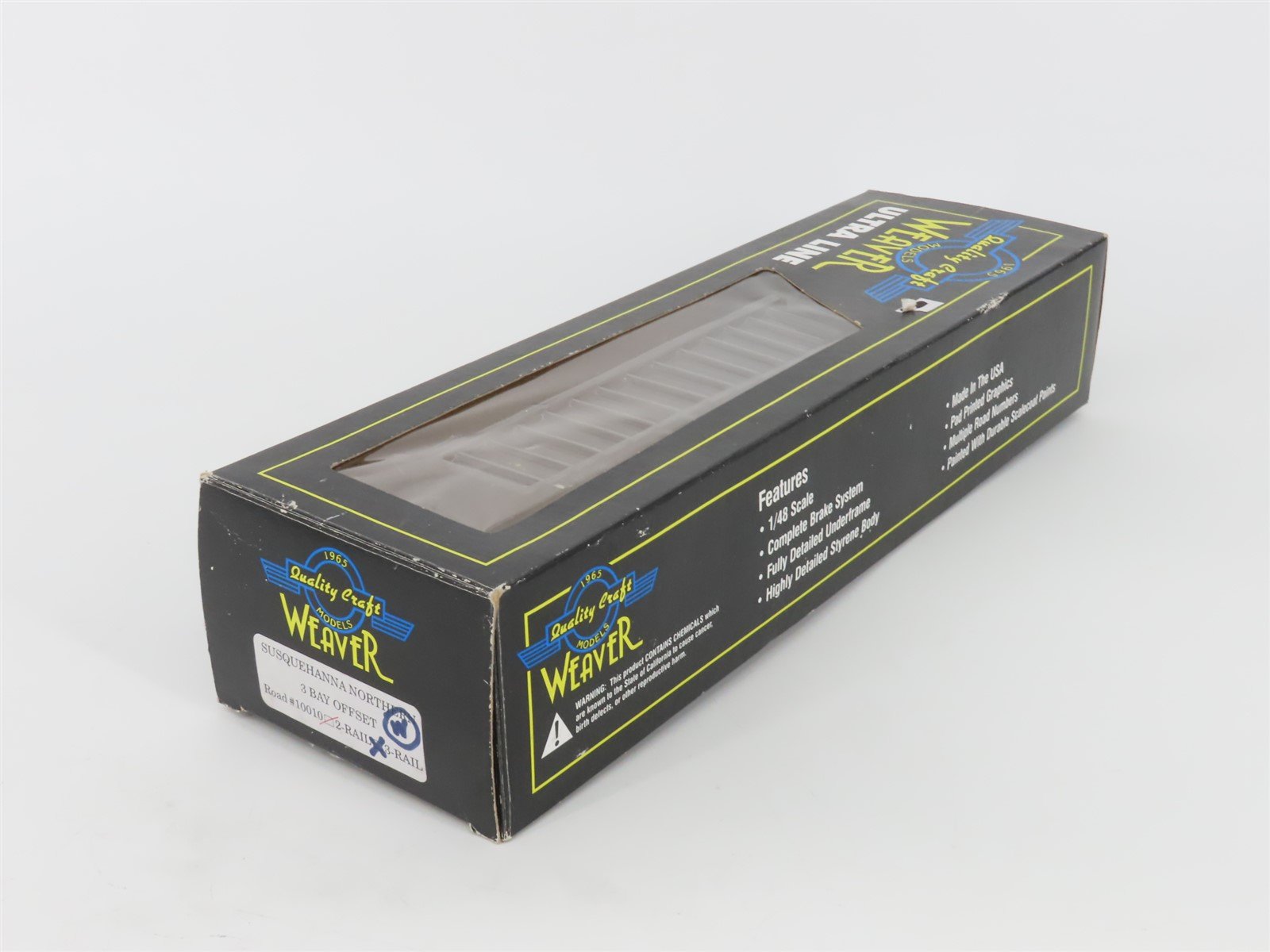 O Gauge 3-Rail Weaver Ultra Line LS&N Susquehanna Northern 3-Bay Hopper #10010