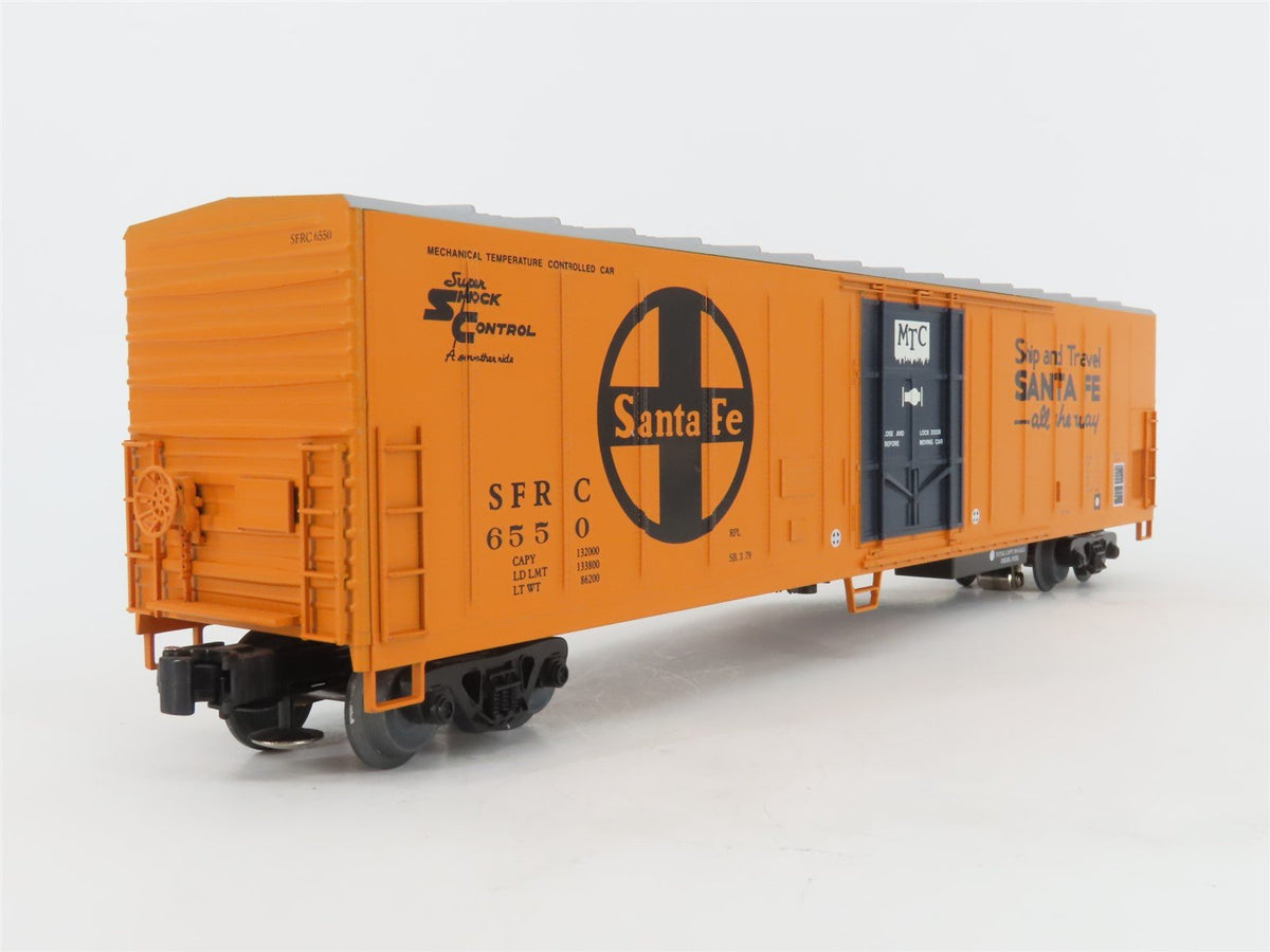 O Gauge 3-Rail Weaver Ultra Line U12002 SFRC Santa Fe Mechanical Reefer #6550